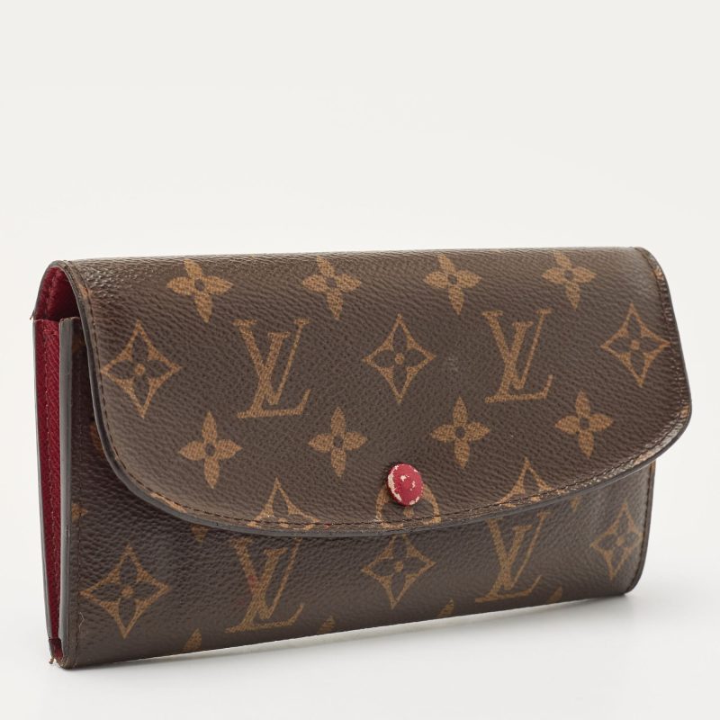 LOUIS VUITTON Fuchsia Monogram Canvas Emilie Wallet - Logoexplore - Image 5