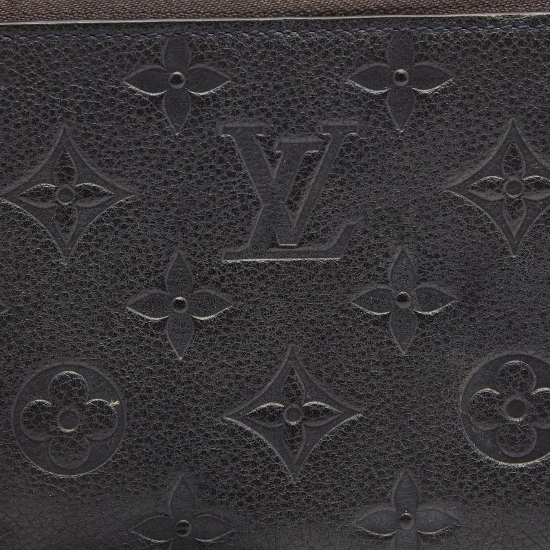 LOUIS VUITTON Bleu Infini Monogram Leather Zippy Wallet - Logoexplore - Image 6