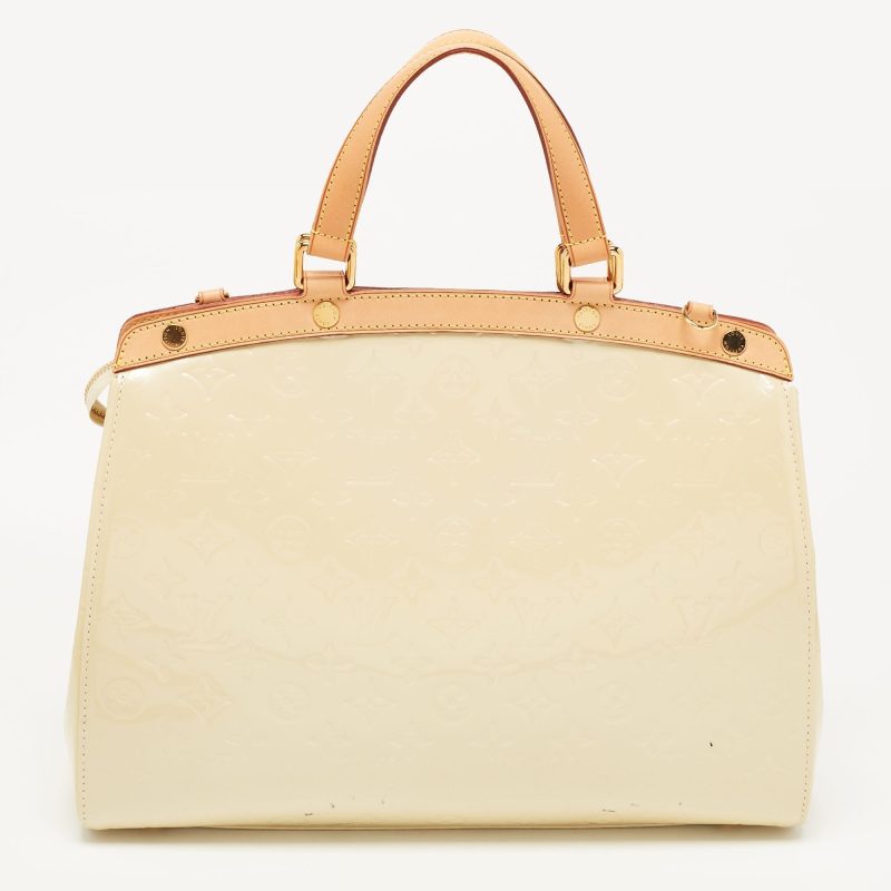 LOUIS VUITTON Blanc Corail Monogram Vernis Brea GM Bag - Logoexplore - Image 4