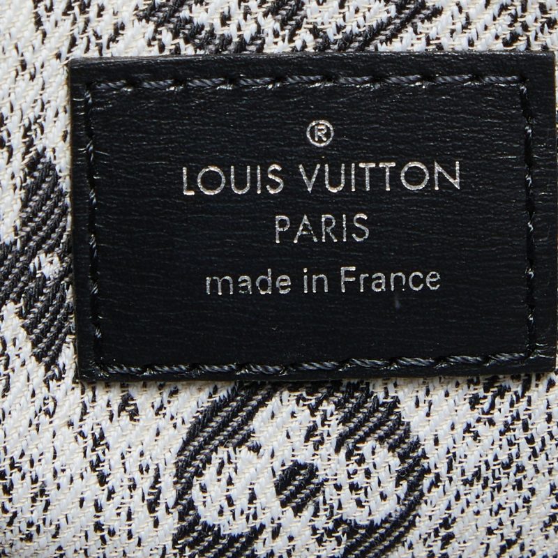 LOUIS VUITTON Black Monogram Denim and Leather OnTheGo MM Bag - Logoexplore - Image 8