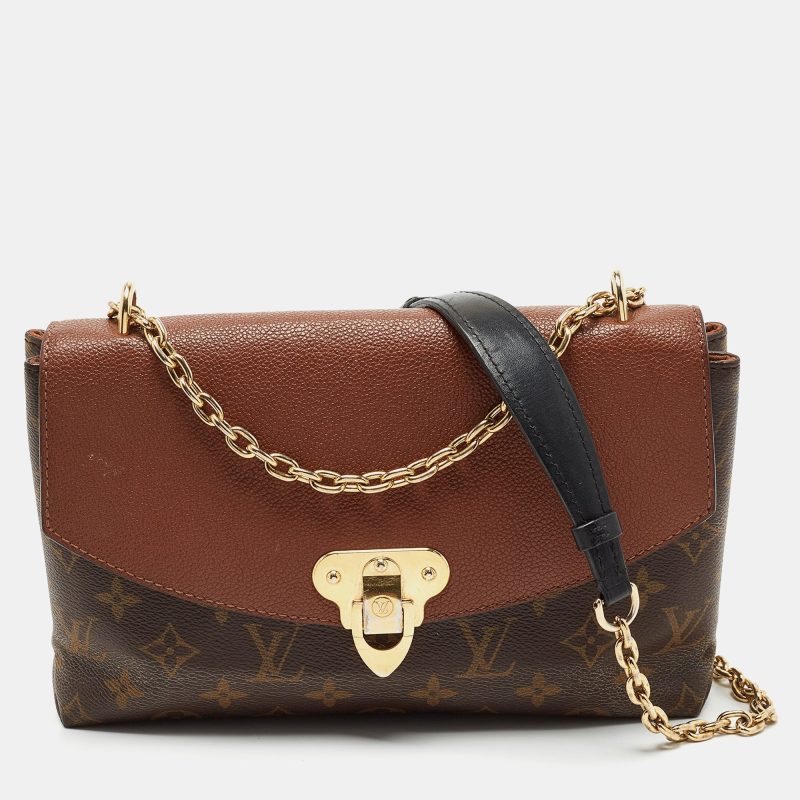 LOUIS VUITTON Caramel Monogram Canvas and Leather Saint Placide Bag - Logoexplore