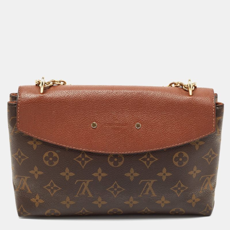 LOUIS VUITTON Caramel Monogram Canvas and Leather Saint Placide Bag - Logoexplore - Image 4