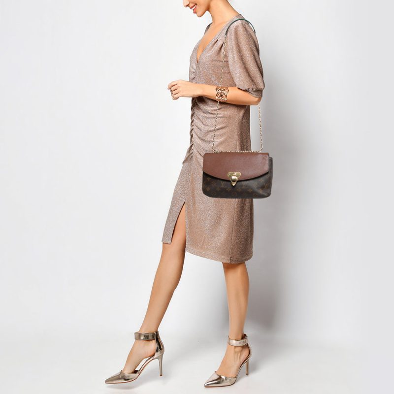 LOUIS VUITTON Caramel Monogram Canvas and Leather Saint Placide Bag - Logoexplore - Image 2