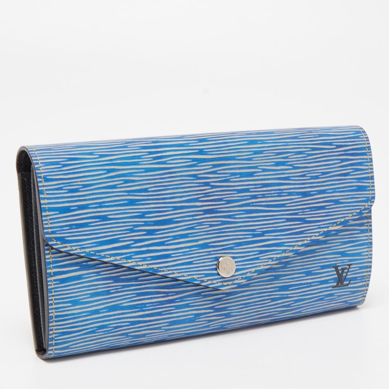 LOUIS VUITTON Denim Epi Leather Sarah Wallet - Logoexplore - Image 3