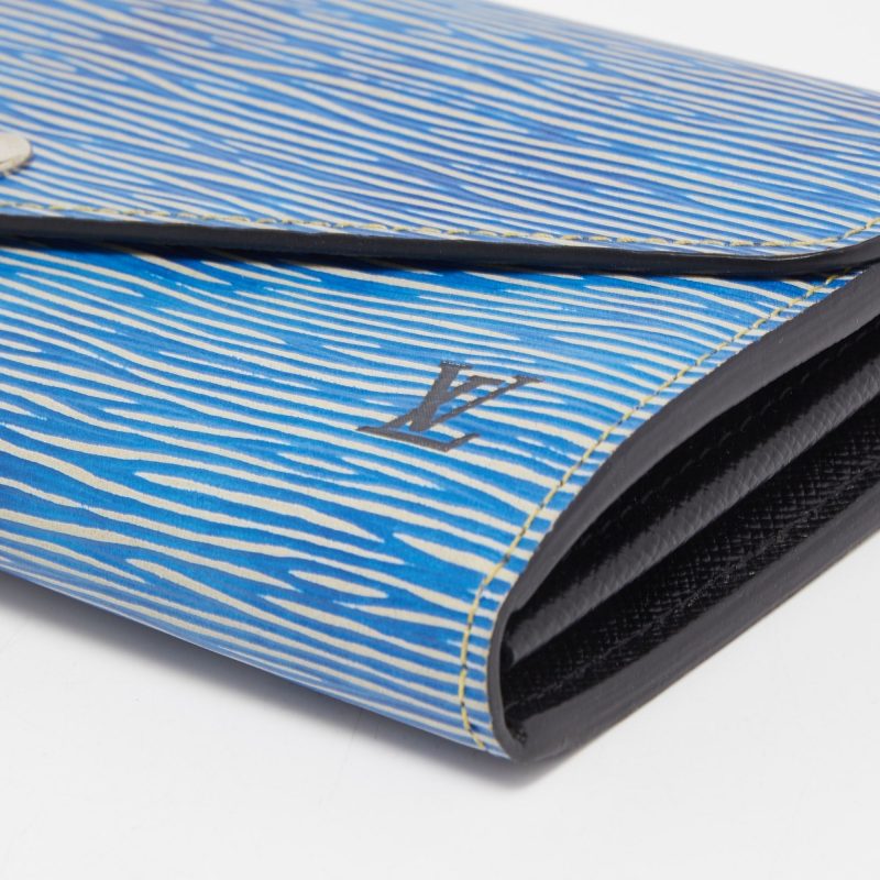 LOUIS VUITTON Denim Epi Leather Sarah Wallet - Logoexplore - Image 8
