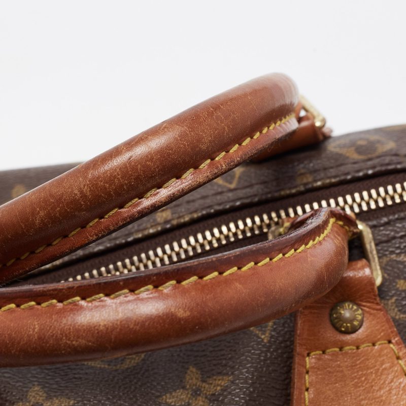 LOUIS VUITTON Brown Monogram Canvas Speedy 30 Top Handle Bag - Logoexplore - Image 8