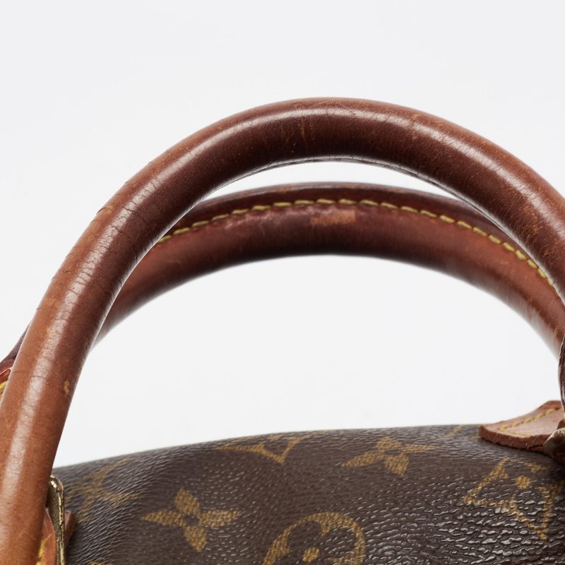 LOUIS VUITTON Brown Monogram Canvas Speedy 30 Top Handle Bag - Logoexplore - Image 6