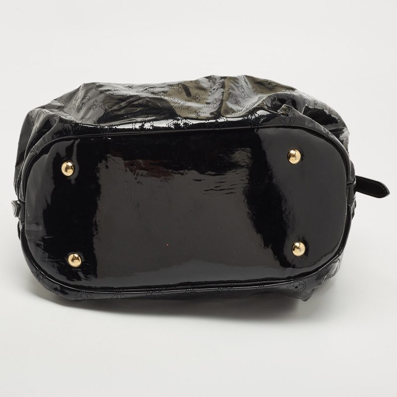LOUIS VUITTON Black Mahina Patent Leather Limited Edition Surya XL Bag - Logoexplore - Image 8