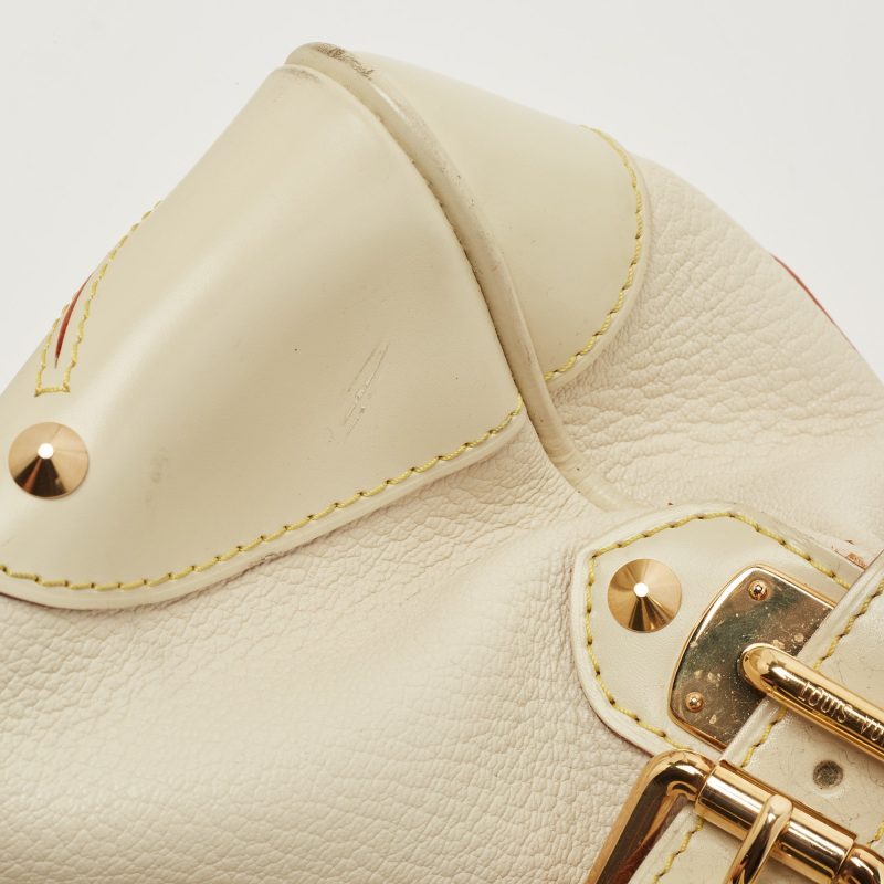 LOUIS VUITTON Cream/Off White Suhali Leather Le Radieux Bag - Logoexplore - Image 7