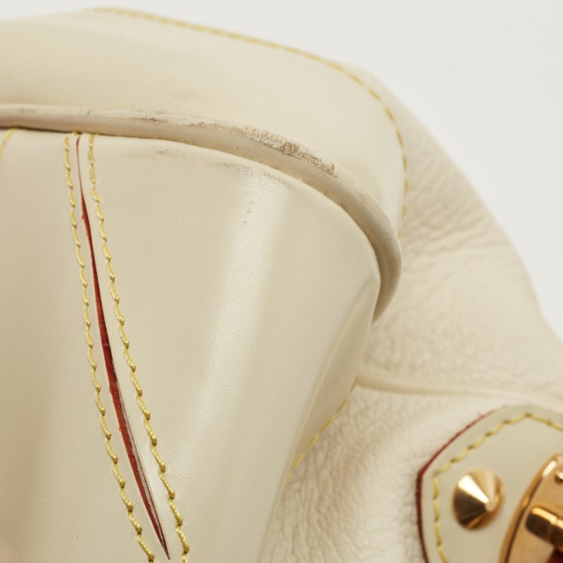 LOUIS VUITTON Cream/Off White Suhali Leather Le Radieux Bag - Logoexplore - Image 6