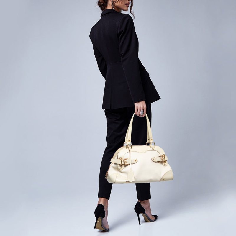 LOUIS VUITTON Cream/Off White Suhali Leather Le Radieux Bag - Logoexplore - Image 2