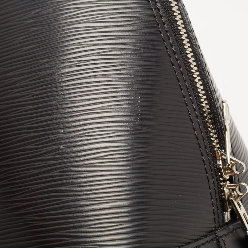 LOUIS VUITTON Black Epi Leather Alma PM Bag - Logoexplore - Image 6