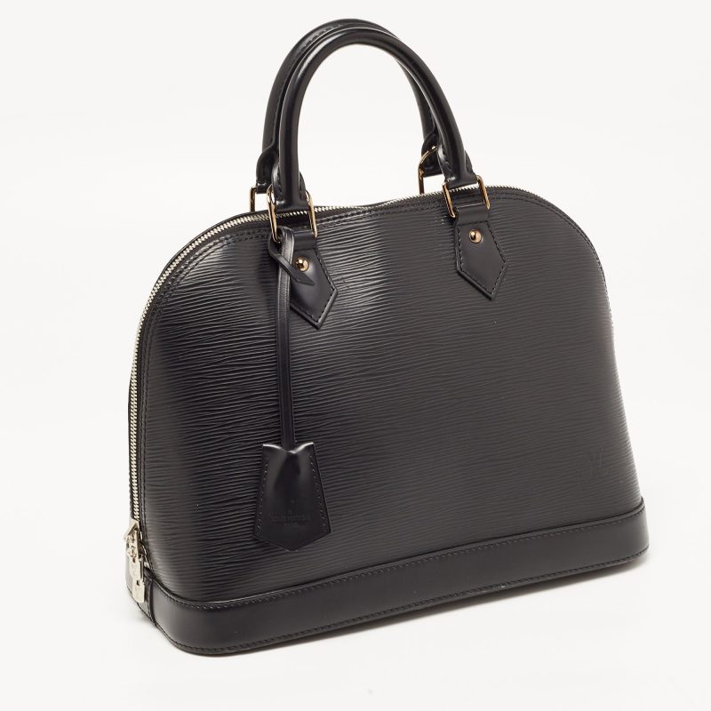 LOUIS VUITTON Black Epi Leather Alma PM Bag - Logoexplore - Image 3