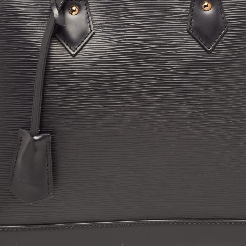 LOUIS VUITTON Black Epi Leather Alma PM Bag - Logoexplore - Image 5