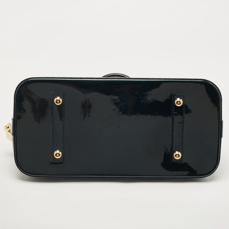 LOUIS VUITTON Green Monogram Vernis Alma GM Bag - Logoexplore - Image 8