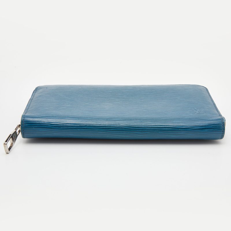 LOUIS VUITTON Cyan Epi Leather Zippy Wallet - Logoexplore - Image 8