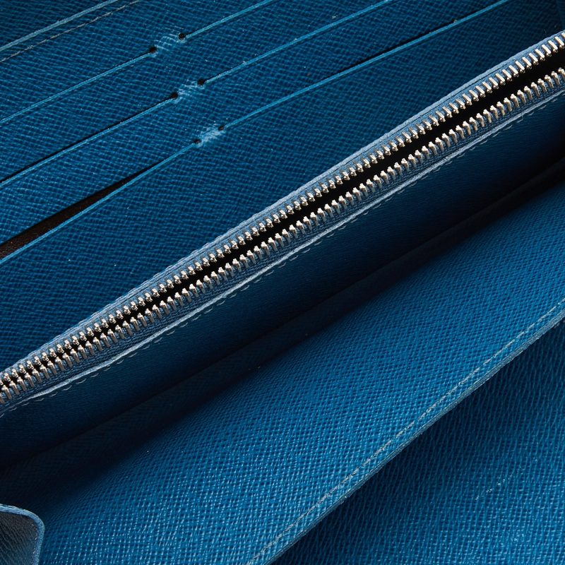 LOUIS VUITTON Cyan Epi Leather Zippy Wallet - Logoexplore - Image 3