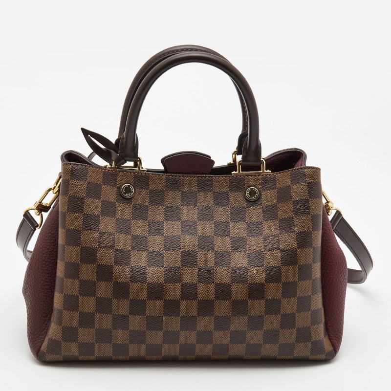 LOUIS VUITTON Bordeaux Damier Ebene Canvas Brittany Bag - Logoexplore - Image 4