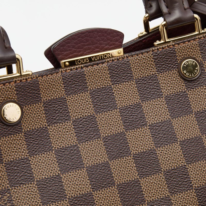 LOUIS VUITTON Bordeaux Damier Ebene Canvas Brittany Bag - Logoexplore - Image 6