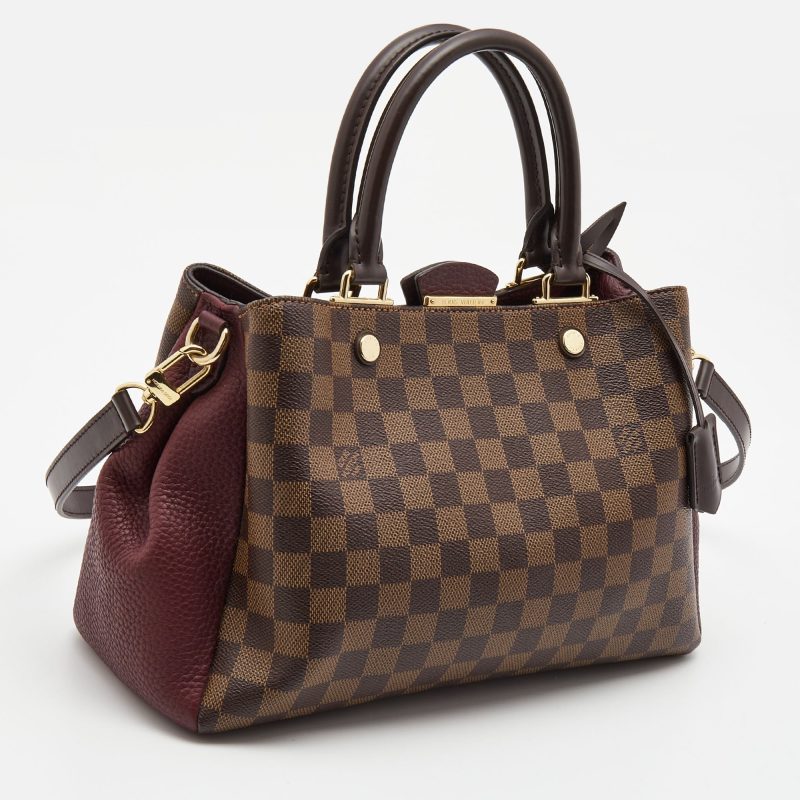 LOUIS VUITTON Bordeaux Damier Ebene Canvas Brittany Bag - Logoexplore - Image 3