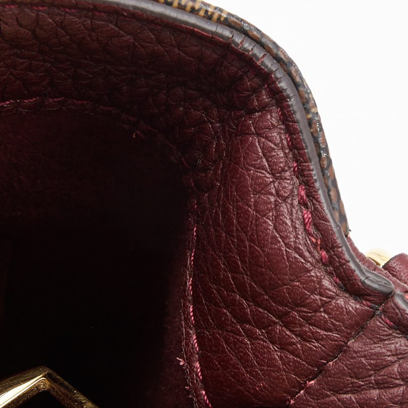 LOUIS VUITTON Bordeaux Damier Ebene Canvas Brittany Bag - Logoexplore - Image 8