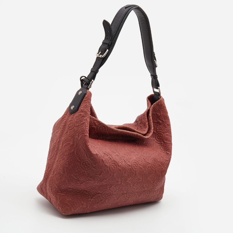 LOUIS VUITTON Framboise Monogram Antheia Leather Ixia PM Bag - Logoexplore - Image 3
