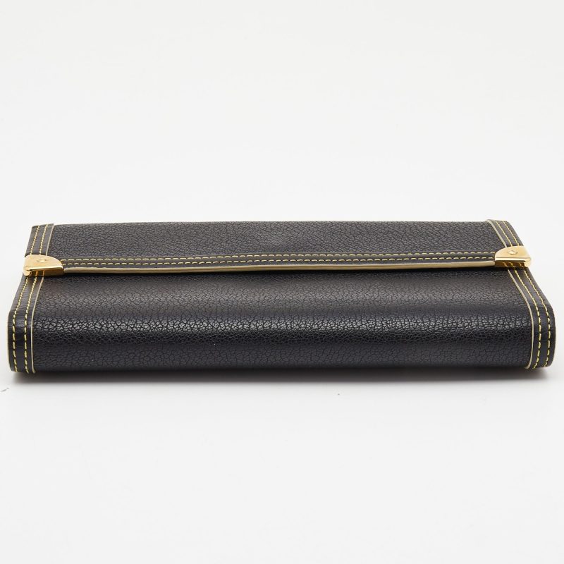 LOUIS VUITTON Black Leather Porte Tresor International Wallet - Logoexplore - Image 7