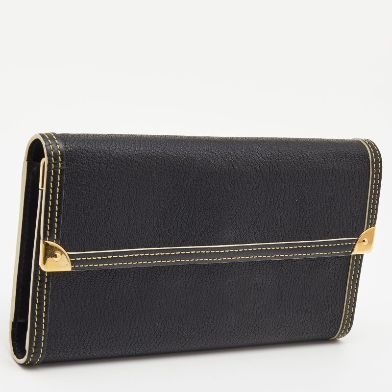 LOUIS VUITTON Black Leather Porte Tresor International Wallet - Logoexplore - Image 4