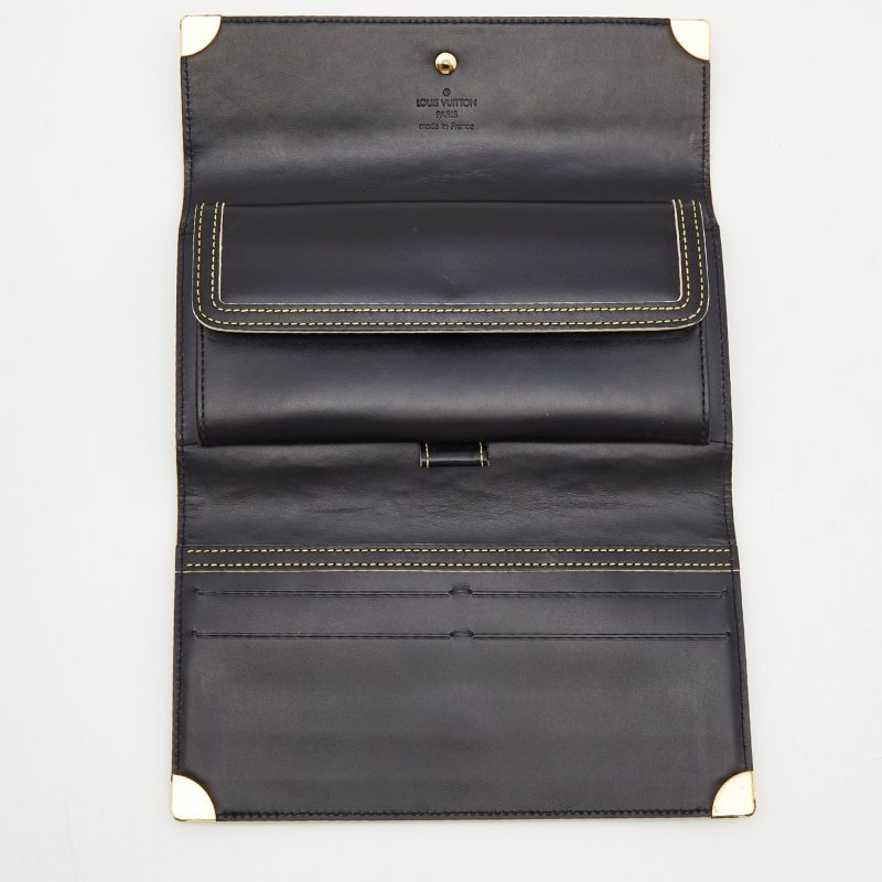 LOUIS VUITTON Black Leather Porte Tresor International Wallet - Logoexplore - Image 3