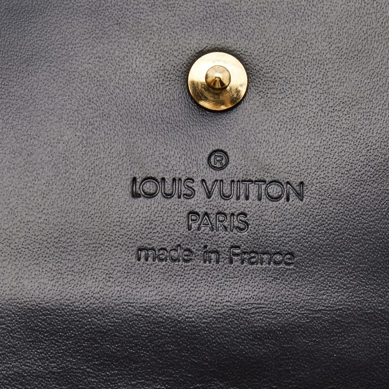 LOUIS VUITTON Black Leather Porte Tresor International Wallet - Logoexplore - Image 8