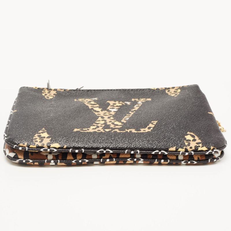 LOUIS VUITTON Black Monogram Giant Canvas Jungle Double Zip Pochette - Logoexplore - Image 7