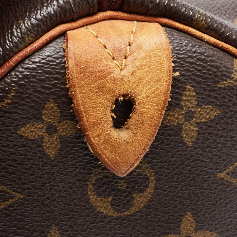 LOUIS VUITTON Brown Canvas Monogram Speedy 35 Handbag - Logoexplore - Image 6