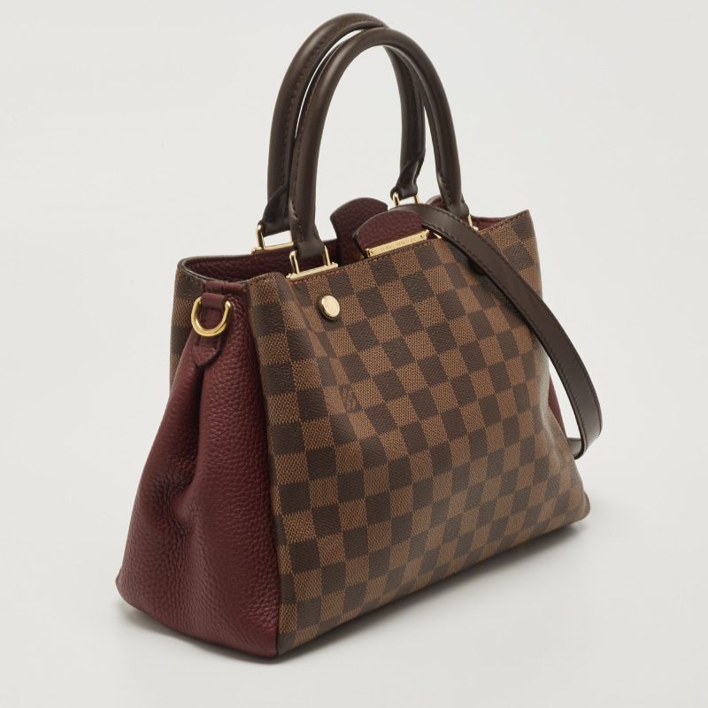 LOUIS VUITTON Bordeaux Damier Ebene Canvas Brittany Bag - Logoexplore - Image 3