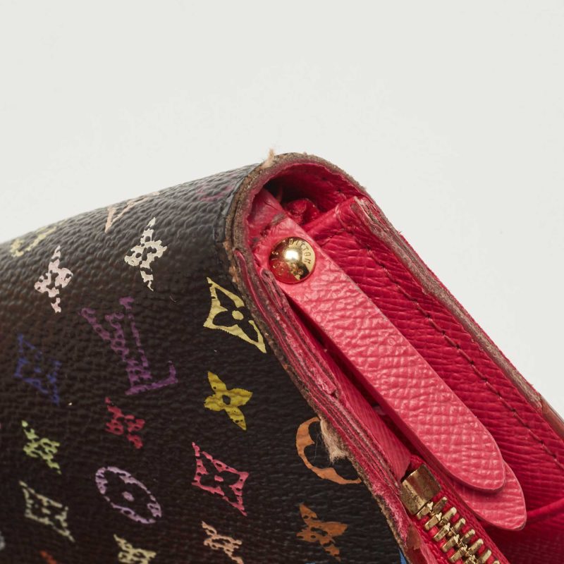 LOUIS VUITTON Black Monogram Multicolore Canvas Insolite Pistache Wallet - Logoexplore - Image 8