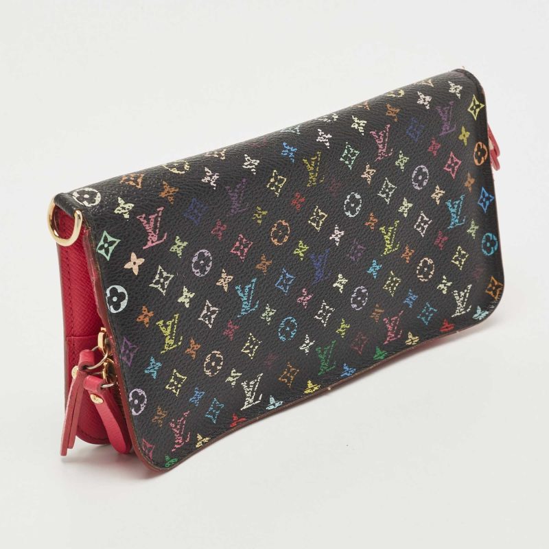 LOUIS VUITTON Black Monogram Multicolore Canvas Insolite Pistache Wallet - Logoexplore - Image 2