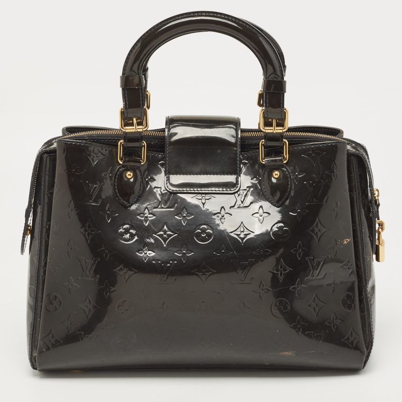 LOUIS VUITTON Bleu Infini Monogram Vernis Melrose Avenue Bag - Logoexplore - Image 4