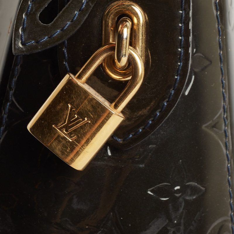 LOUIS VUITTON Bleu Infini Monogram Vernis Melrose Avenue Bag - Logoexplore - Image 7