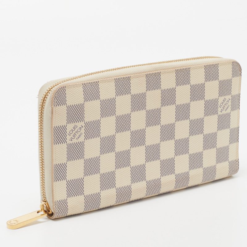 LOUIS VUITTON Damier Azur Canvas Zippy Organizer Wallet - Logoexplore - Image 3