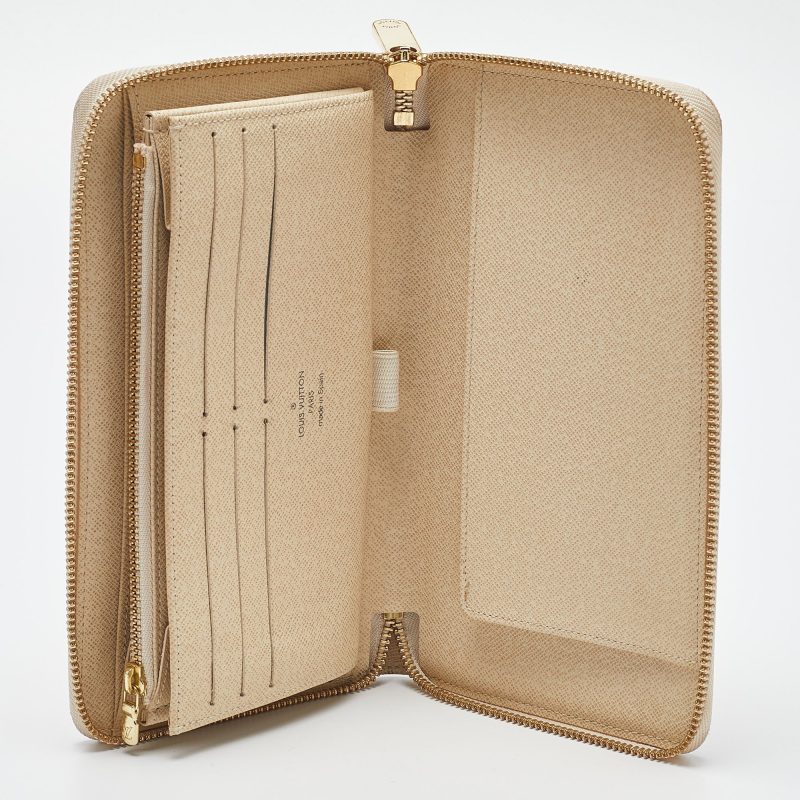 LOUIS VUITTON Damier Azur Canvas Zippy Organizer Wallet - Logoexplore - Image 2