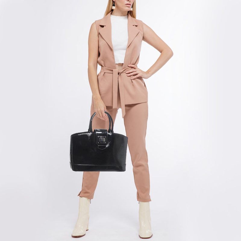 LOUIS VUITTON Black Electric Epi Leather Mirabeau PM Bag - Logoexplore - Image 2