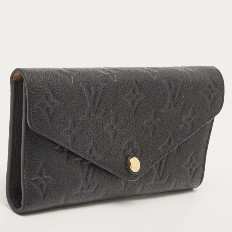 LOUIS VUITTON Black Empreinte Leather Josephine Wallet - Logoexplore - Image 3