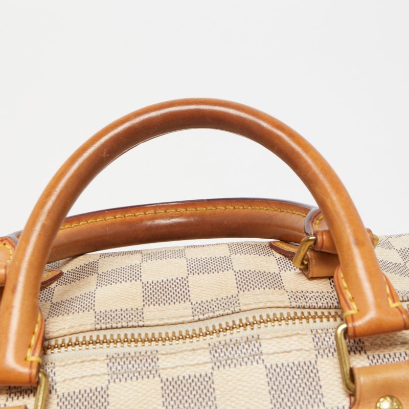 LOUIS VUITTON Damier Azure Canvas Speedy 35 Bag - Logoexplore - Image 5