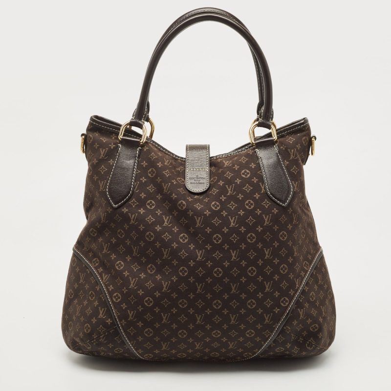 LOUIS VUITTON Fusain Monogram Idylle Canvas Elegie Bag - Logoexplore - Image 4