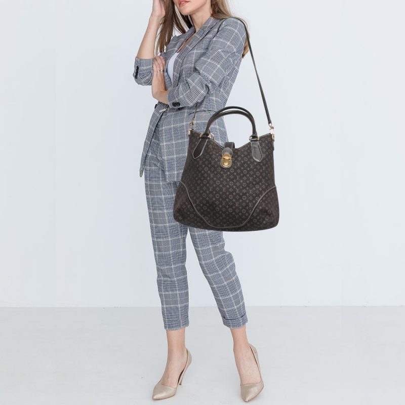 LOUIS VUITTON Fusain Monogram Idylle Canvas Elegie Bag - Logoexplore - Image 2