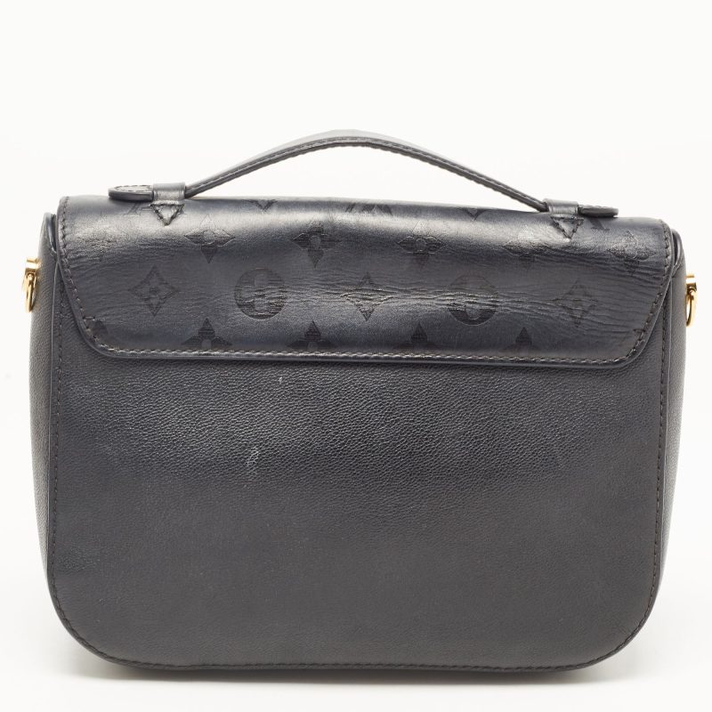 LOUIS VUITTON Black Monogram Leather Very Messenger Bag - Logoexplore - Image 4