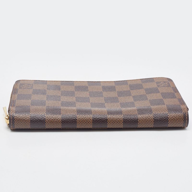 LOUIS VUITTON Damier Ebene Canvas Zippy Wallet - Logoexplore - Image 7