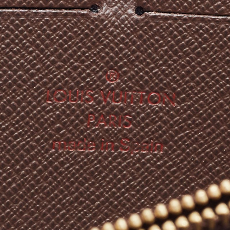 LOUIS VUITTON Damier Ebene Canvas Zippy Wallet - Logoexplore - Image 8
