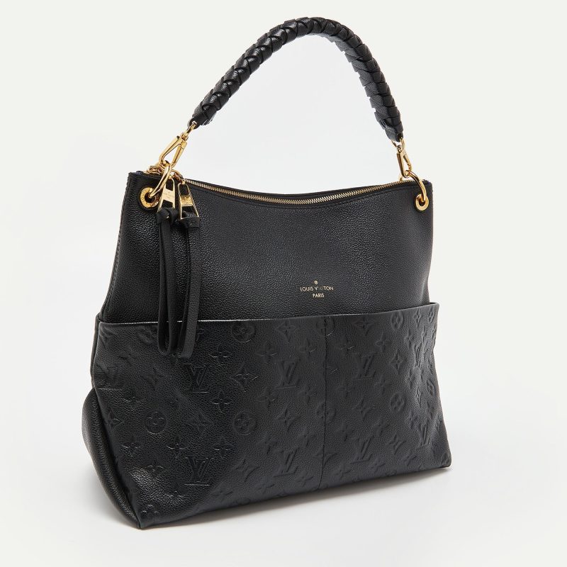 LOUIS VUITTON Black Monogram Empreinte Leather Maida Bag - Logoexplore - Image 3
