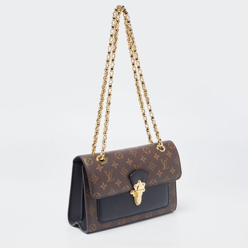 LOUIS VUITTON Black Monogram Canvas Victoire Bag - Logoexplore - Image 3