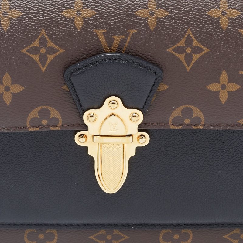 LOUIS VUITTON Black Monogram Canvas Victoire Bag - Logoexplore - Image 5
